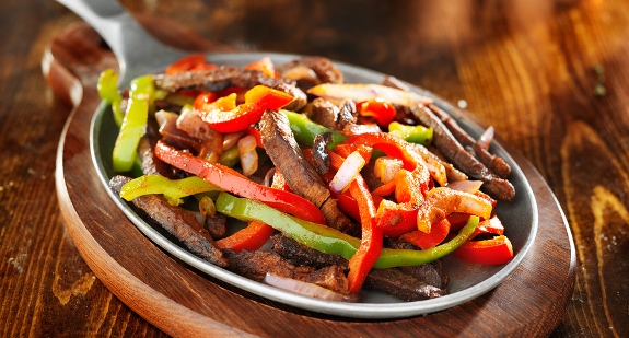 Sizzling Marinated Steak Fajitast