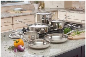 Cuisinart 77-10 Chef's Classic Stainless 10-Piece Cookware Set