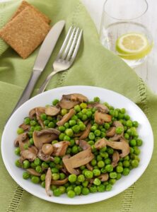 English Peas with Mushrooms