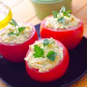 Goat Cheese Filled Cherry Tomatoes