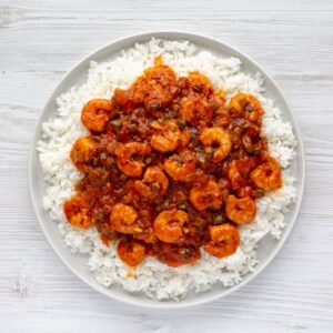 Hot Cajun Shrimp and Rice